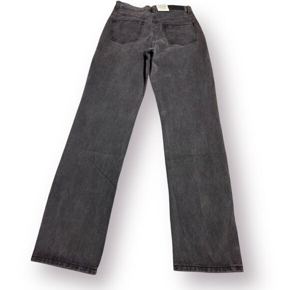 Cotton On Grey Womens Jeans Dad Jean Size 2 Mid Rise Straight Leg - Picture 2 of 7